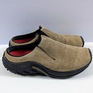 Merrell Womens Jungle Slide Suede Leather Shoes Taupe Size 6